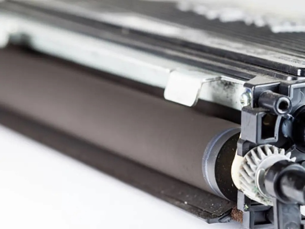 Hộp đựng mực bị dính cặn mực, ảnh hưởng chất lượng bản in