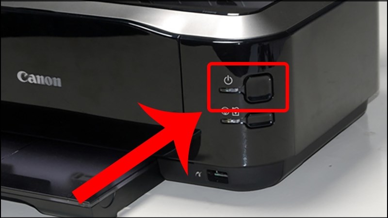 Tắt nguồn máy in để làm mới lại các tiến trình