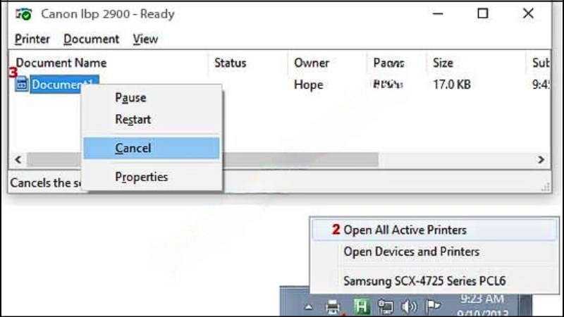 Thao tác ngay trên khu vực thông báo của Windows