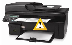 Tình trạng máy in HP báo lỗi chấm than