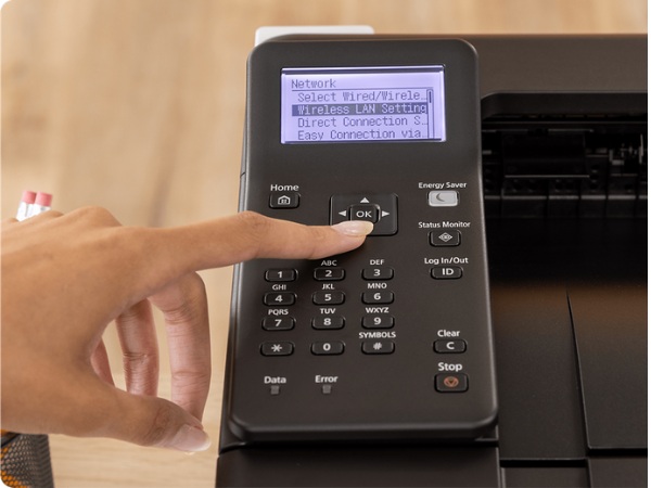 Chọn Wireless LAN Setup (Thiết lập mạng LAN không dây)