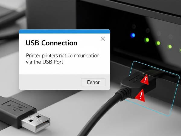 Máy tính không nhận máy in có thể do dây cáp bị hỏng hoặc sai Driver