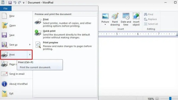 Nên kiểm tra tùy chọn trong hộp thoại Print trước khi thực hiện lệnh in