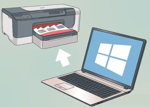 Máy in không được chọn làm mặc định dẫn đến máy tính không gửi lệnh in