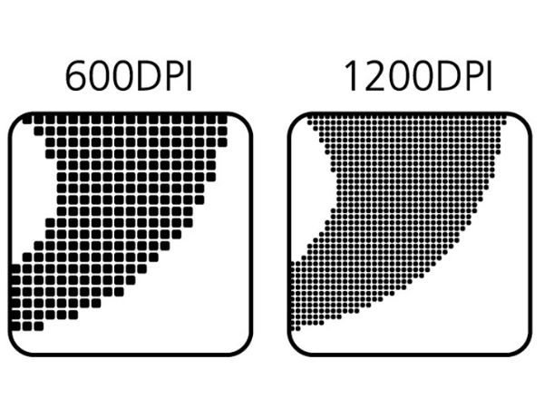 Sự khác biệt giữa 600dpi và 1200dpi 