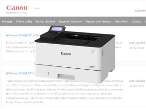 Hướng dẫn chi tiết cách tải driver Canon LBP 233