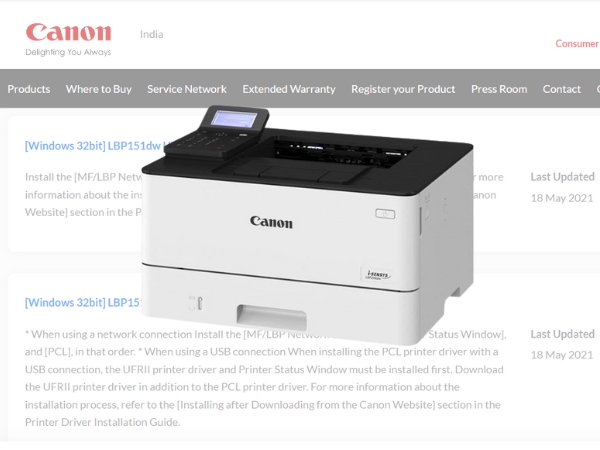 Hướng dẫn chi tiết cách tải driver Canon LBP 233