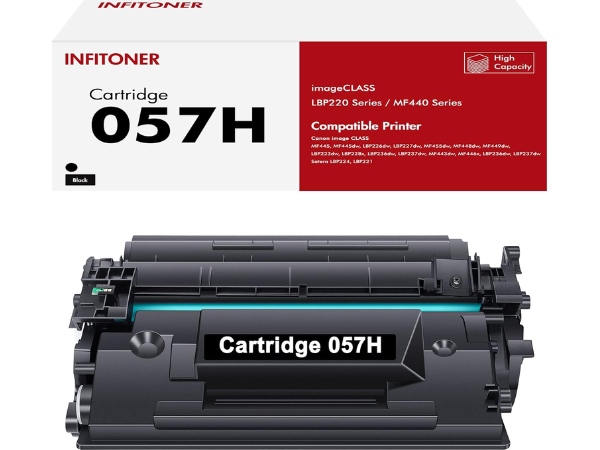 Thay hộp mực laser đen trắng Cartridge 057 hoặc Cartridge 057H