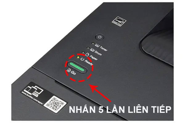 Reset hộp mực máy in Brother HL L2321D